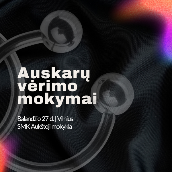 Auskarų vėrimo mokymai Vilniuje